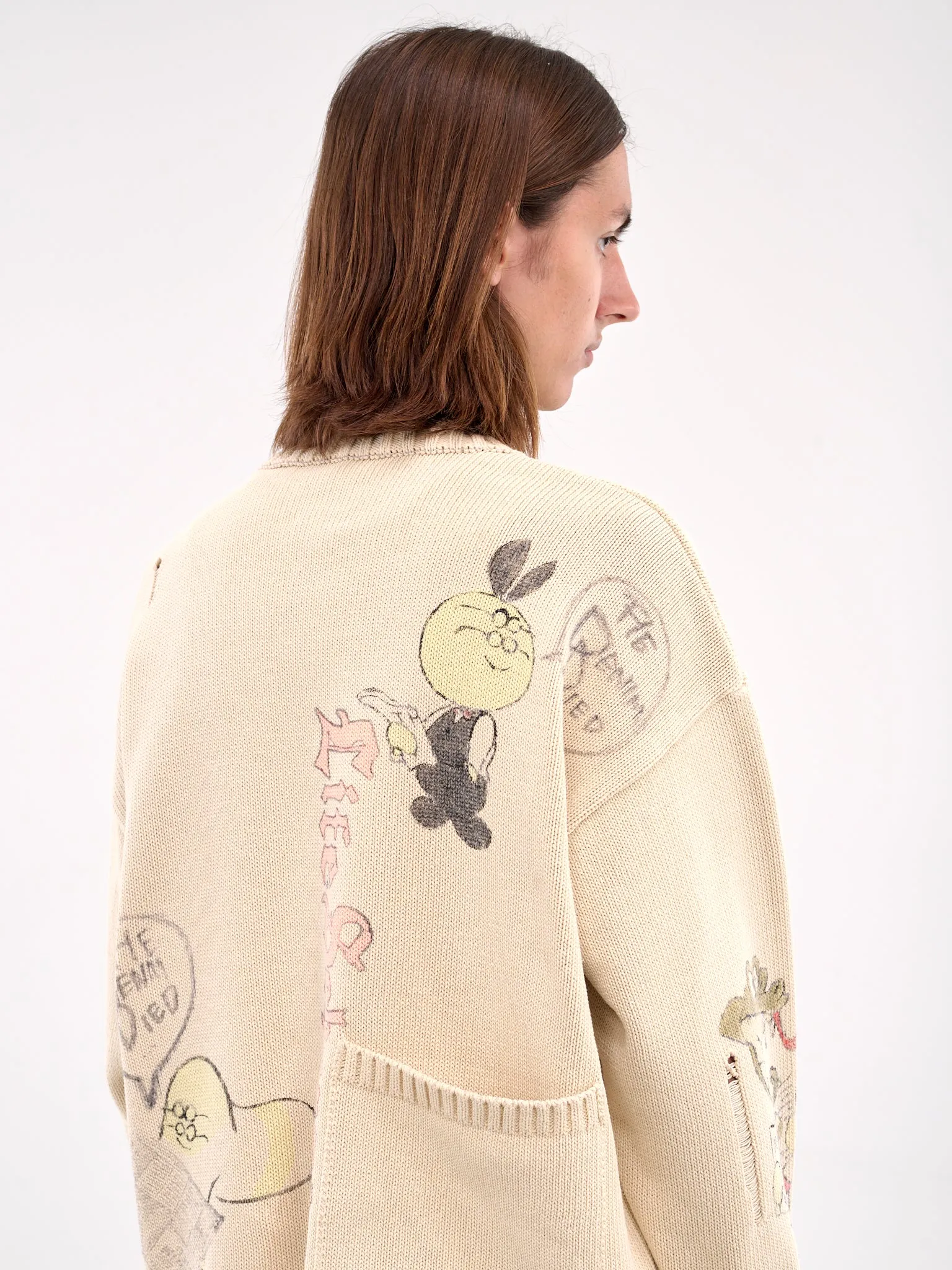 Memorial Paint 5G Knit Sweater (K205KN085-NATURAL) sold by lorenzo product image thumbnail 5