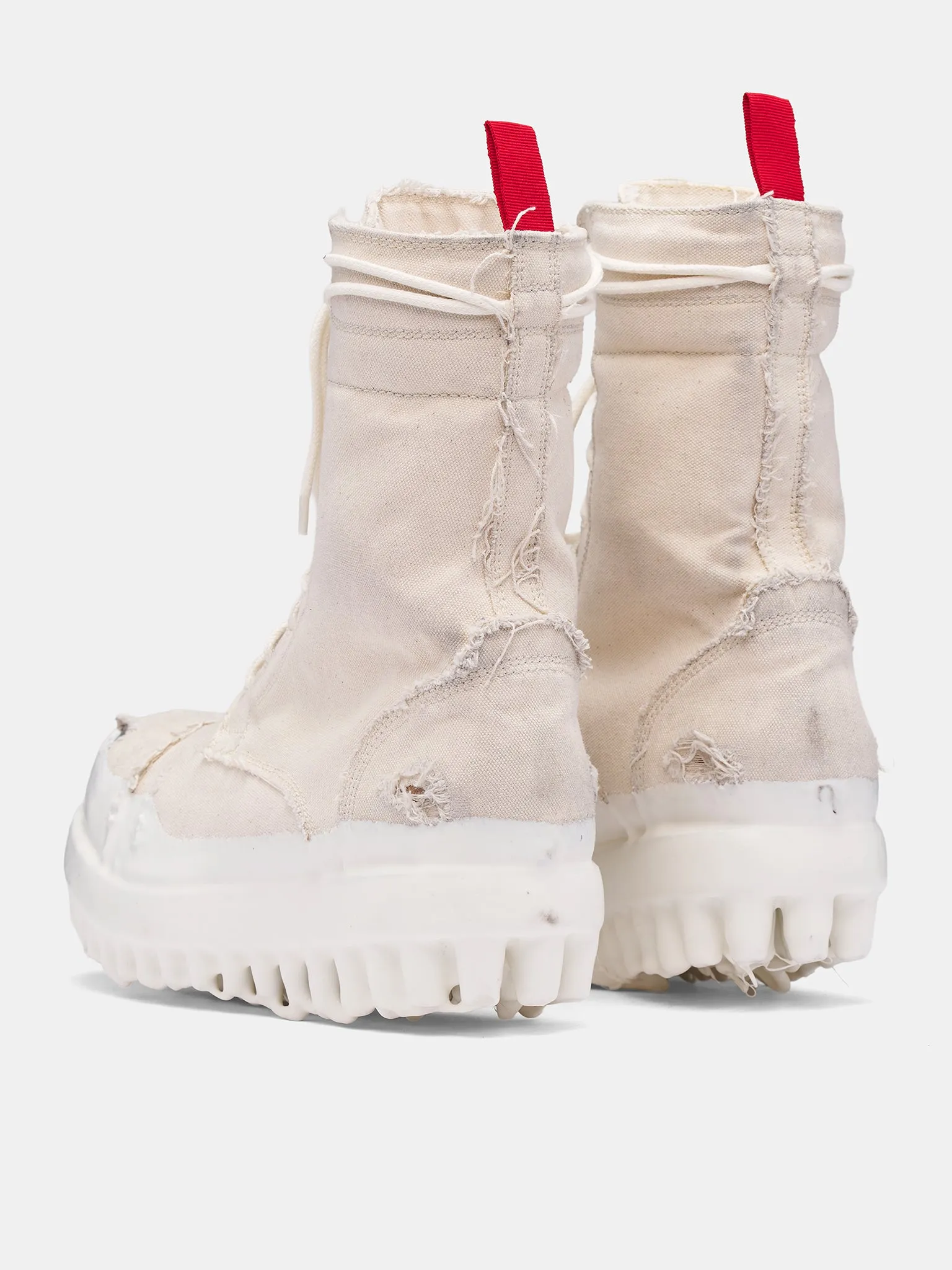 Canvas Miner Boots (FF5SMQ61AP-TE002-OFF-WHITE-WAX) sold by lorenzo product image thumbnail 5
