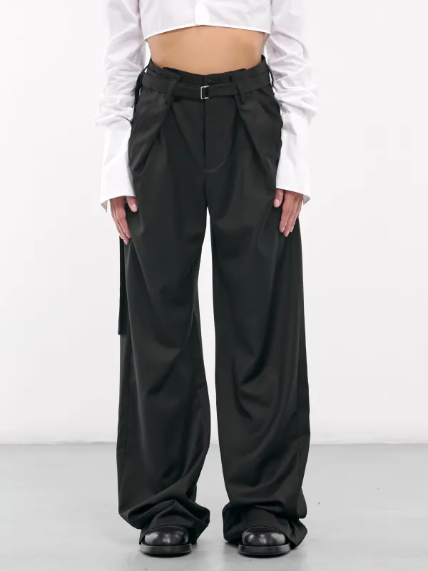 Linna Trousers (B0012252-FA515-BLACK) sold by lorenzo