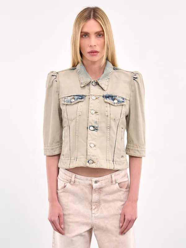 Cropped Denim Jacket (COPBL30F2035-GREY) sold by lorenzo