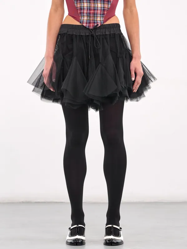 Facette Skirt (1K010029-W016-FACETTE-BLACK) made by Vivienne Westwood