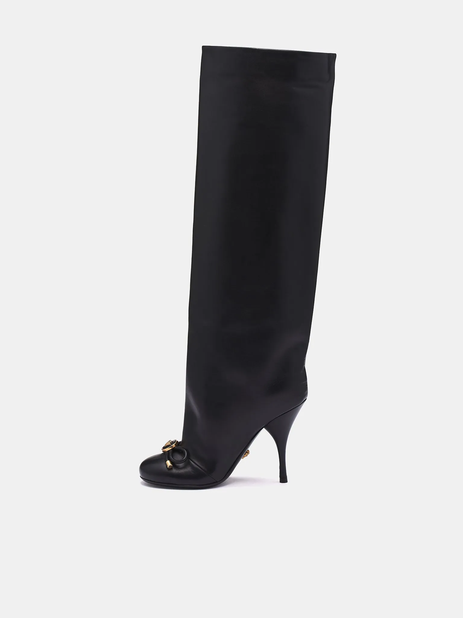 Opera Bow Knee-High Boots (1017227-1A06986-BLACK-GOLD) sold by lorenzo product image thumbnail 3