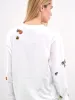 Disney Mickey Sequin Flower Tee (DJS157SFF5037-WHITE-MULTI) sold by lorenzo