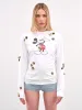 Disney Mickey Sequin Flower Tee (DJS157SFF5037-WHITE-MULTI) sold by lorenzo