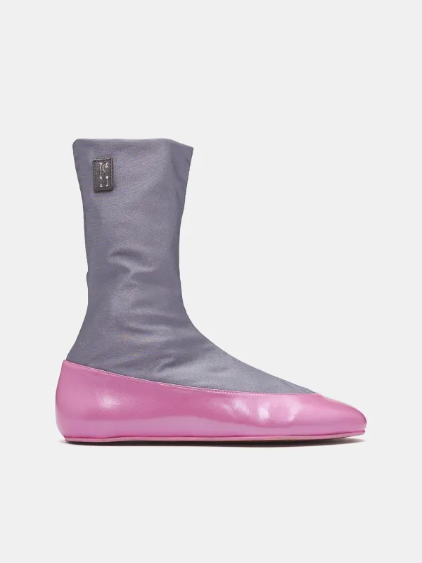 Proxima Short Ballerina Boots (FT03-162-SLATE-BOSSOM-PINK) sold by lorenzo