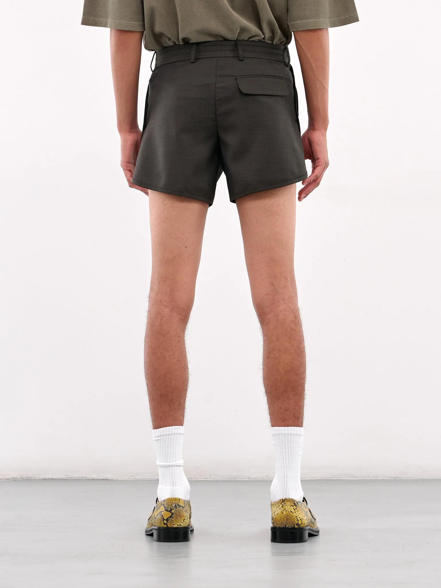 Tailored Gym Shorts (323WT10414-GREEN) sold by lorenzo product image thumbnail 3