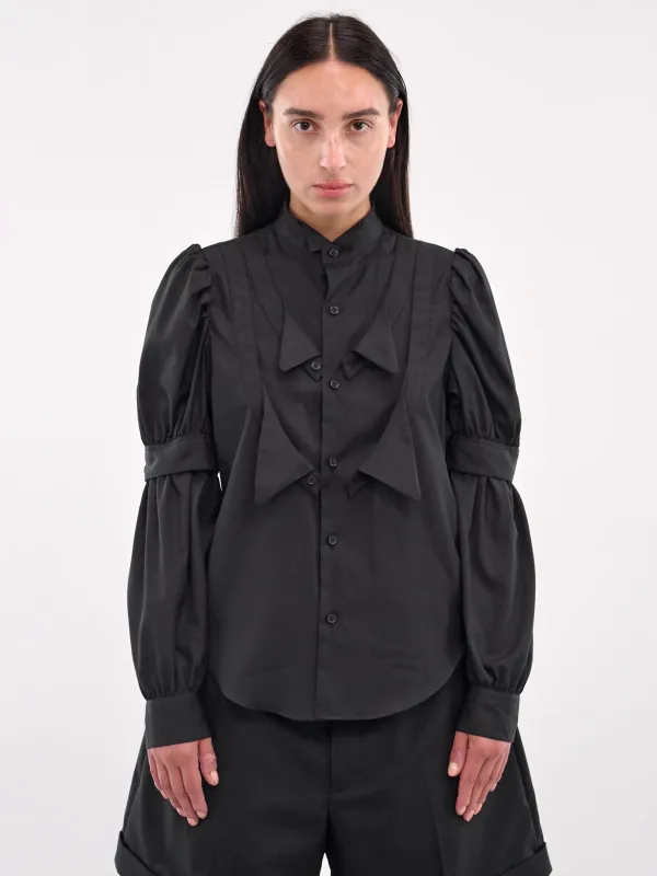 Deconstructed Tuxedo Shirt (3O-B007-BLACK) sold by lorenzo