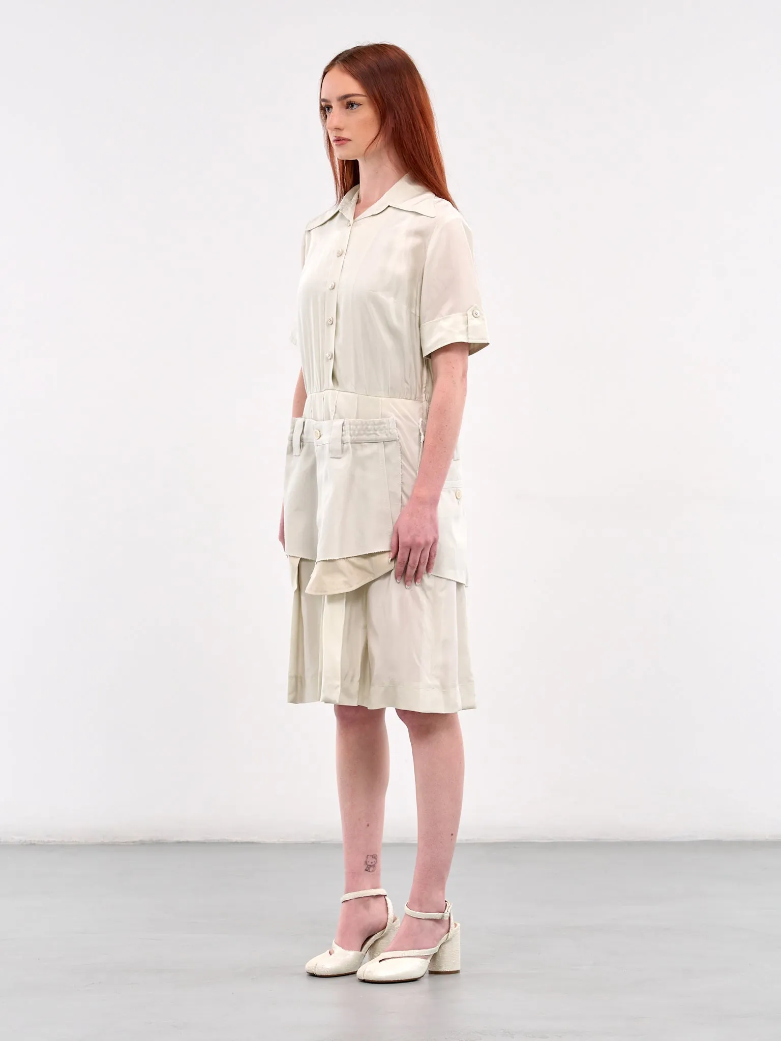 Deconstructed Mini Dress (S51DD0029-MTN060-LIGHT-GREY) sold by lorenzo product image thumbnail 2