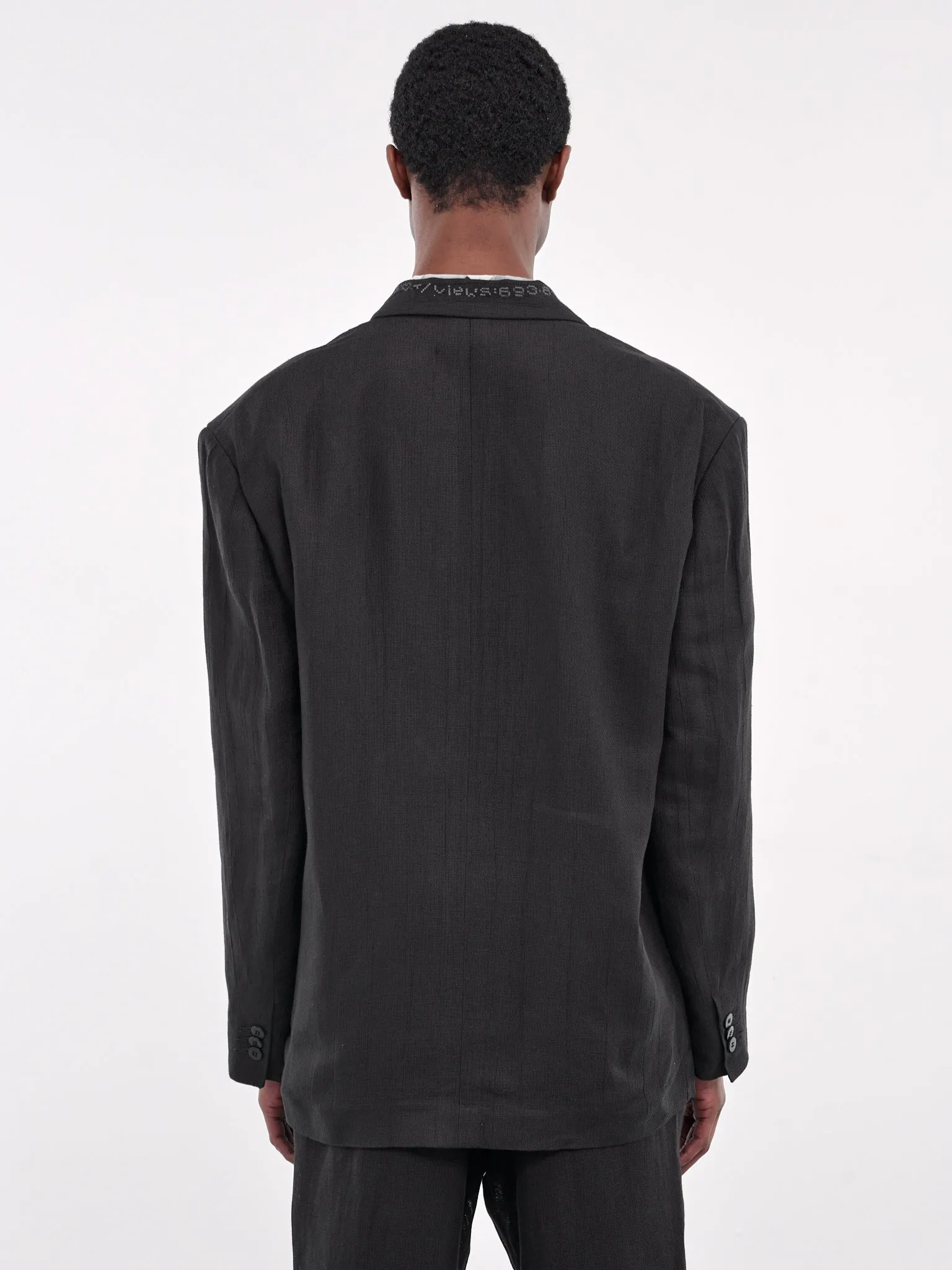 Double-Breasted Blazer (T78016910-LU10-BLACK) sold by lorenzo product image thumbnail 3