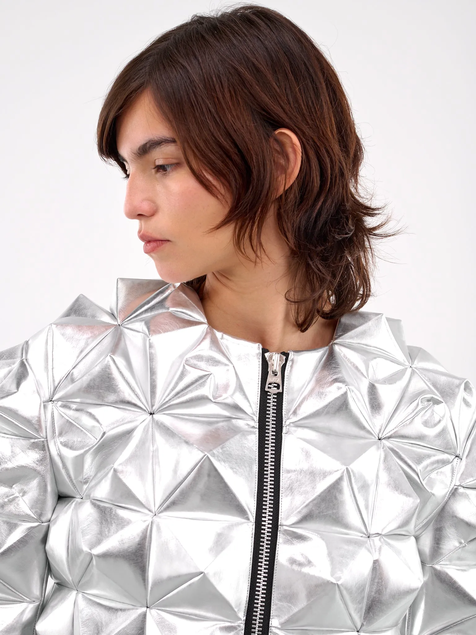 Reflective Spike Jacket (JO-J017-SILVER) sold by lorenzo product image thumbnail 4