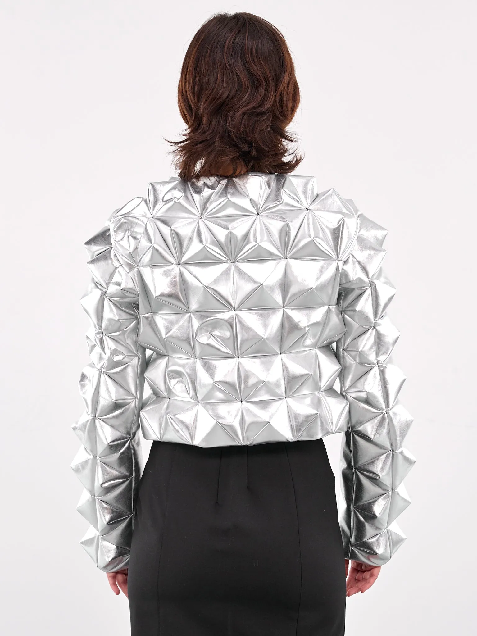 Reflective Spike Jacket (JO-J017-SILVER) sold by lorenzo product image thumbnail 3