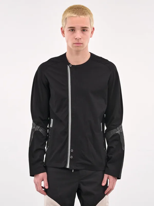 Alec K-Dart Jersey Jacket (TP05-85-BLACK) made by Kiko Kostadinov