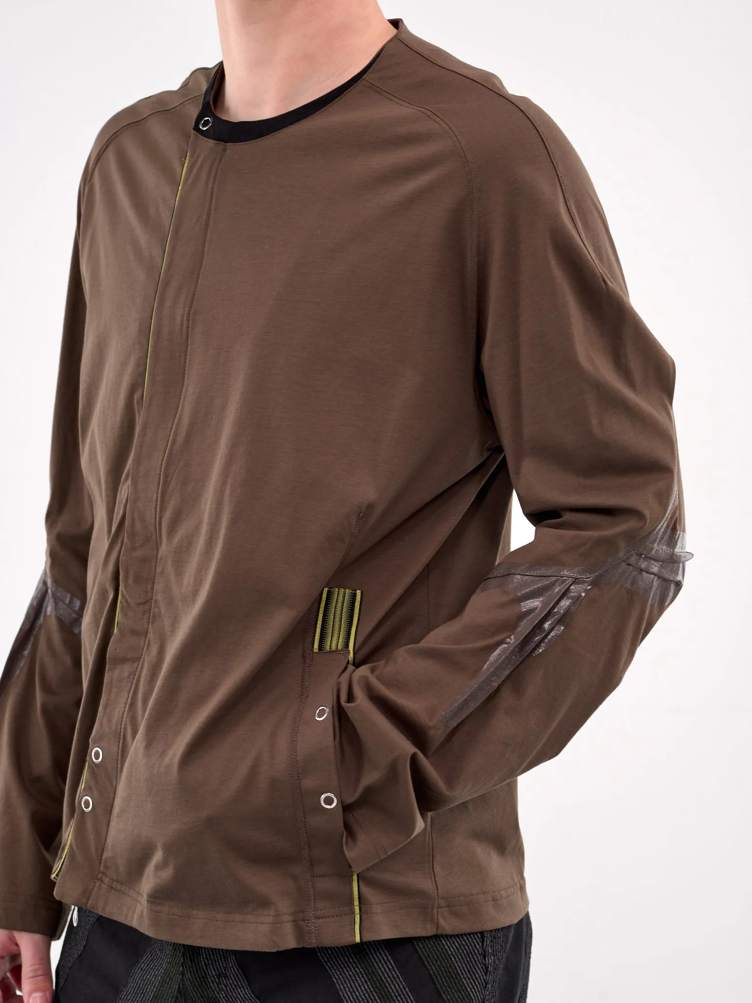 Alec K-Dart Jersey Jacket (TP05-88-BROWN-BLACK) sold by lorenzo product image thumbnail 4