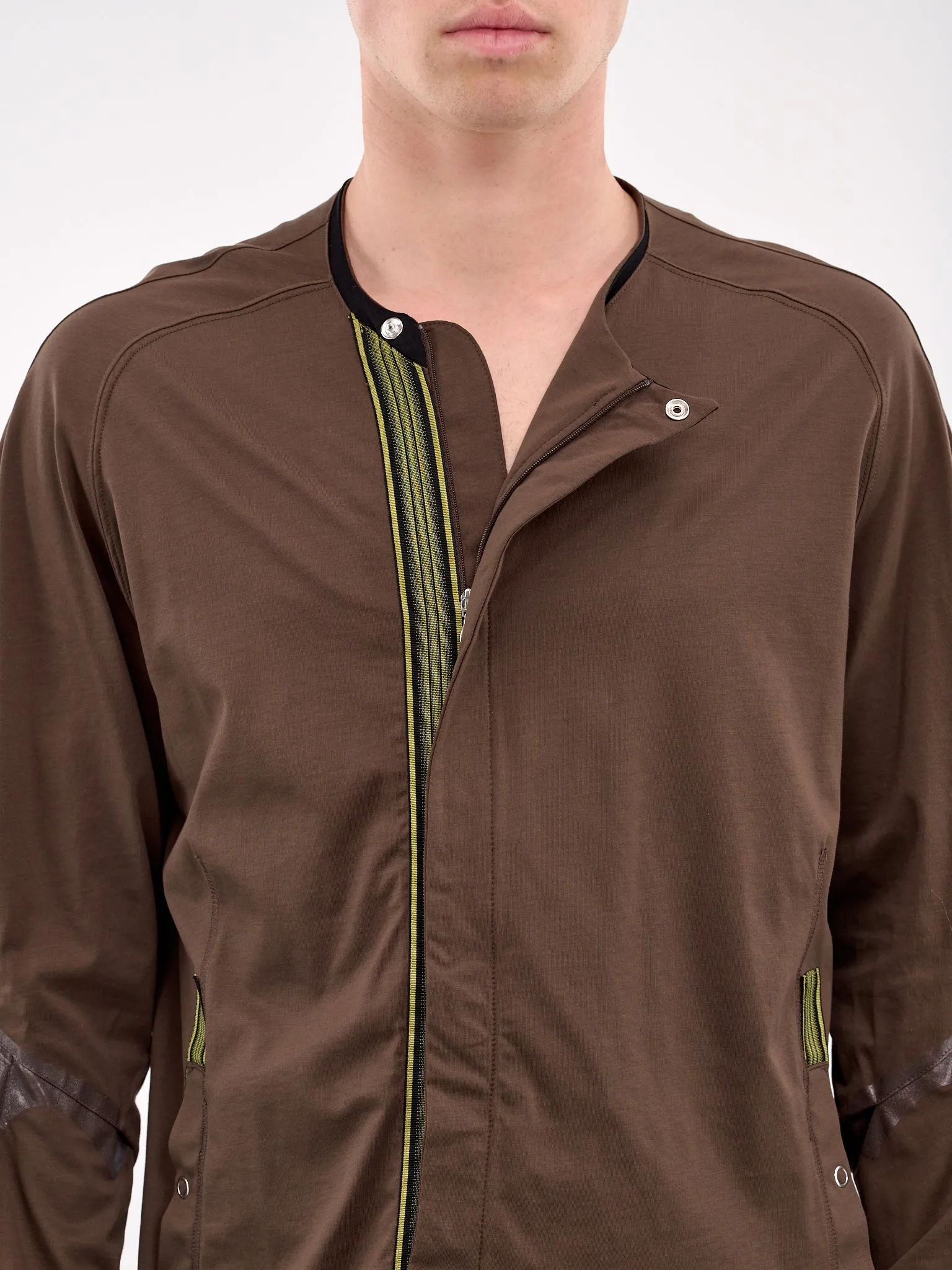 Alec K-Dart Jersey Jacket (TP05-88-BROWN-BLACK) sold by lorenzo product image thumbnail 5