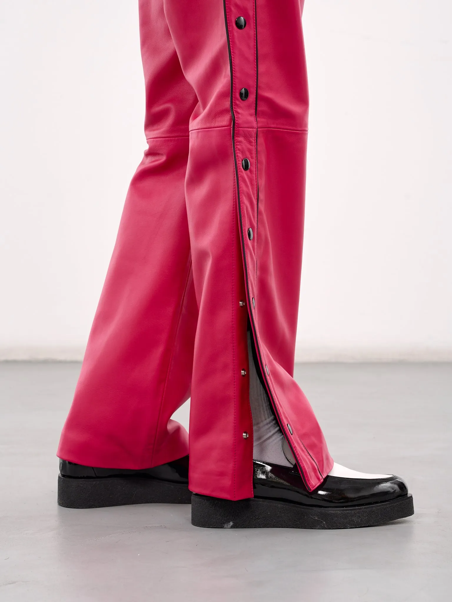 Leather Warm-Up Pants (PT37L-IN04-FUSCHIA) sold by lorenzo product image thumbnail 5