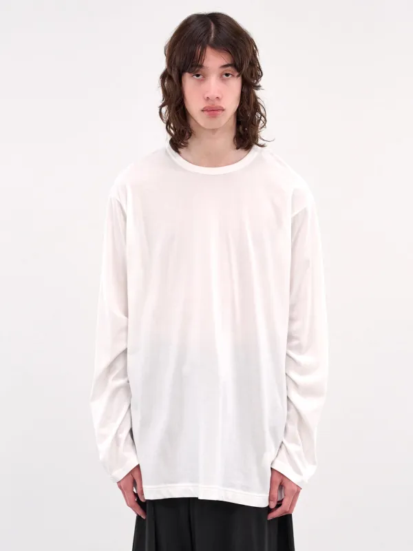 Ultima Jersey Long Sleeve Tee (HP-T03-070-1-WHITE) sold by lorenzo