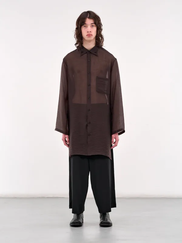 Loop BD Shirt (HP-B21-273-1-BROWN) made by lorenzo