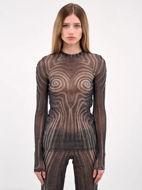 The "Spirale" Top (25-34-F-TO270-T587-MULTI) sold by lorenzo