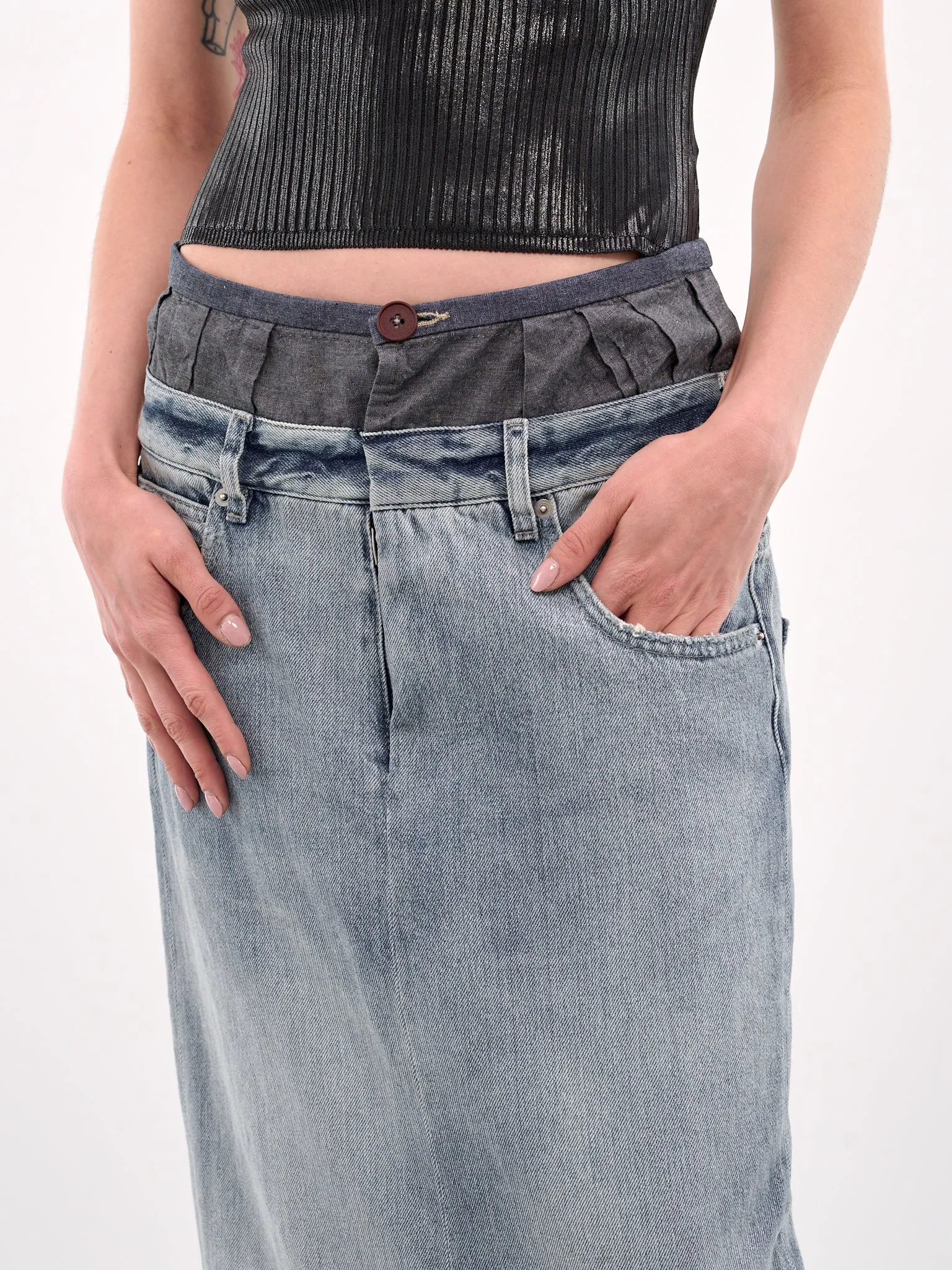 Anonymity Of The Lining Skirt (S51MI0006-S30383-LIGHT-BLUE) sold by lorenzo product image thumbnail 4