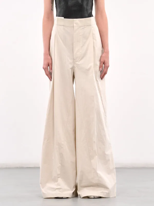 Pleated Trousers (S51KA0601-M35289-OFF-WHITE) sold by lorenzo