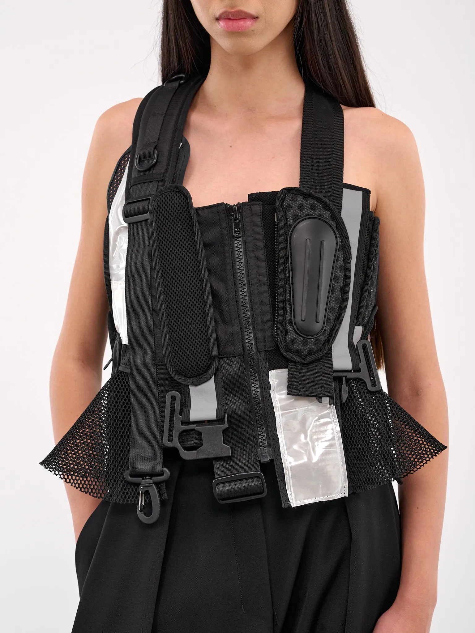 Black Tactical Utility Vest (JO-V002-S25-BLACK) sold by lorenzo product image thumbnail 4