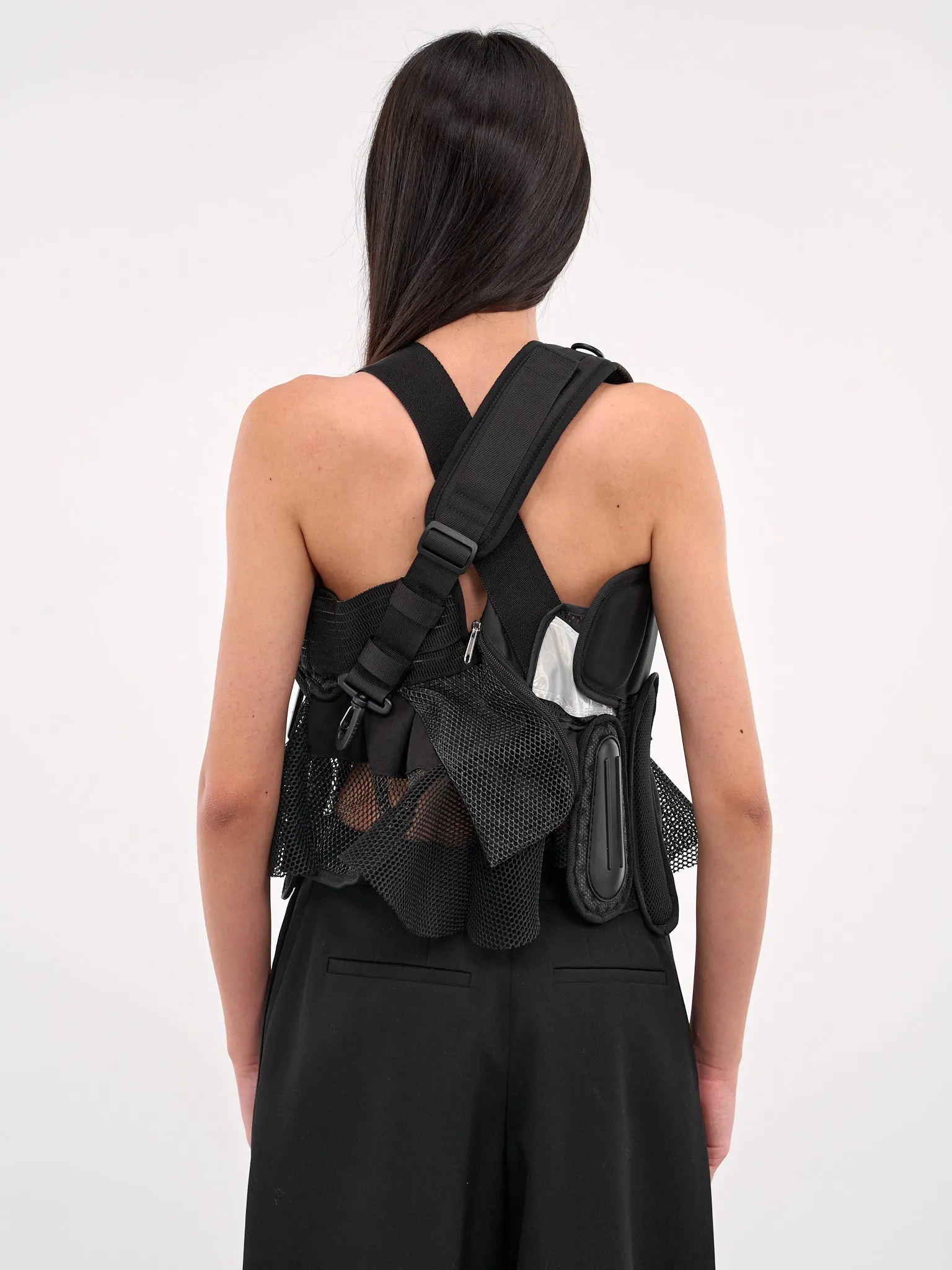 Black Tactical Utility Vest (JO-V002-S25-BLACK) sold by lorenzo product image thumbnail 3