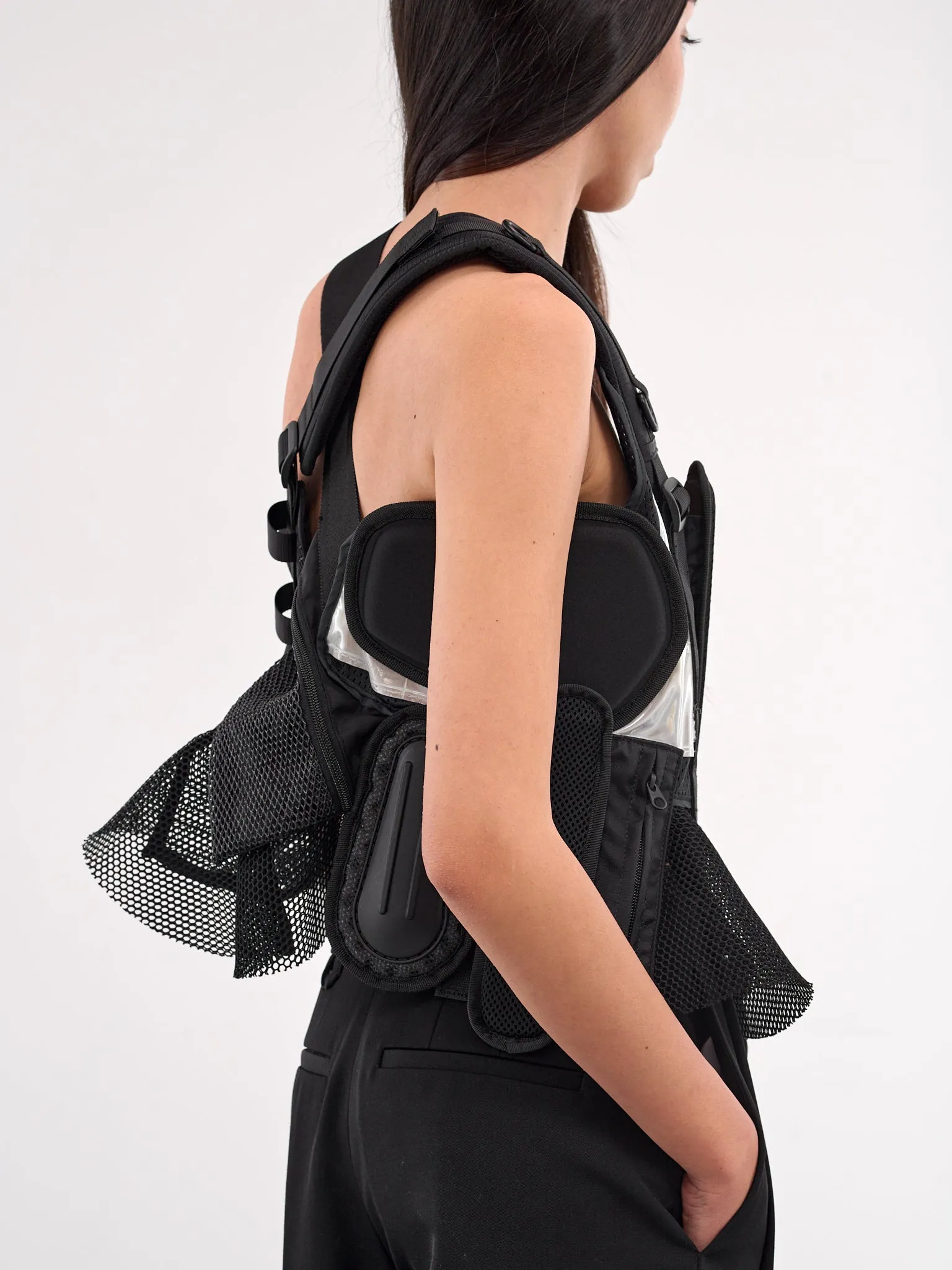 Black Tactical Utility Vest (JO-V002-S25-BLACK) sold by lorenzo product image thumbnail 5