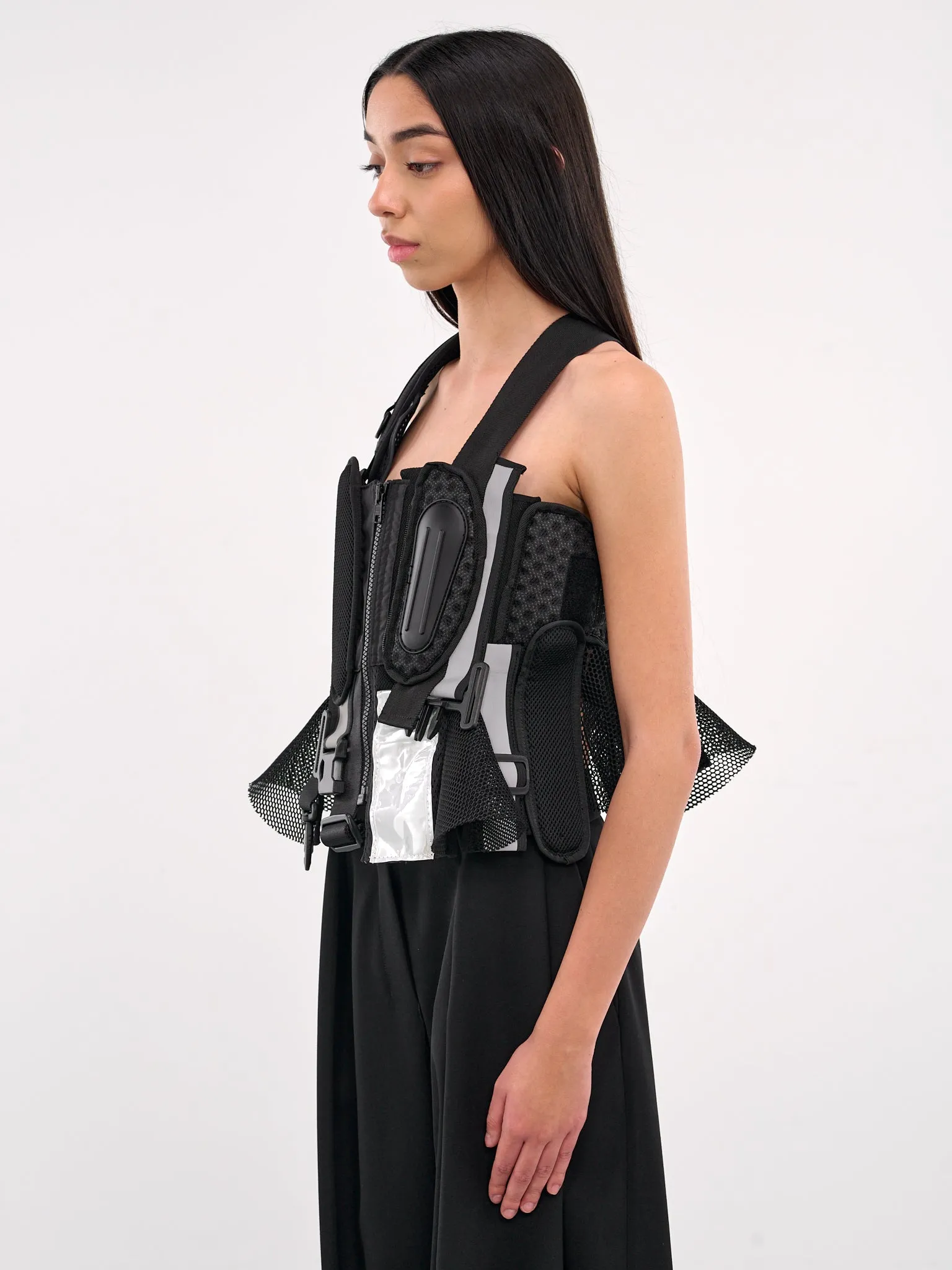 Black Tactical Utility Vest (JO-V002-S25-BLACK) sold by lorenzo product image thumbnail 2