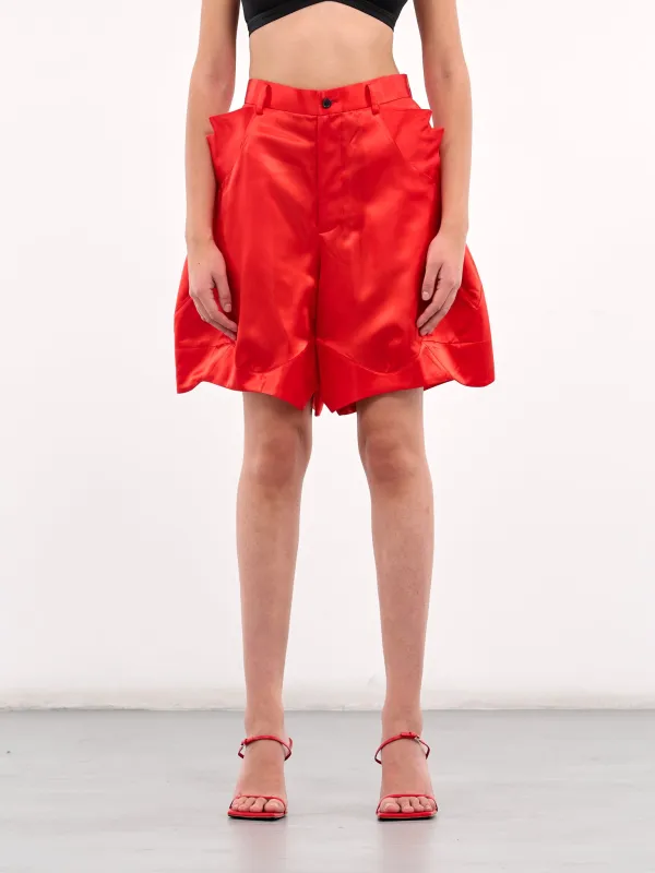 Acetate Shorts (3O-P002-S25-RED) sold by lorenzo