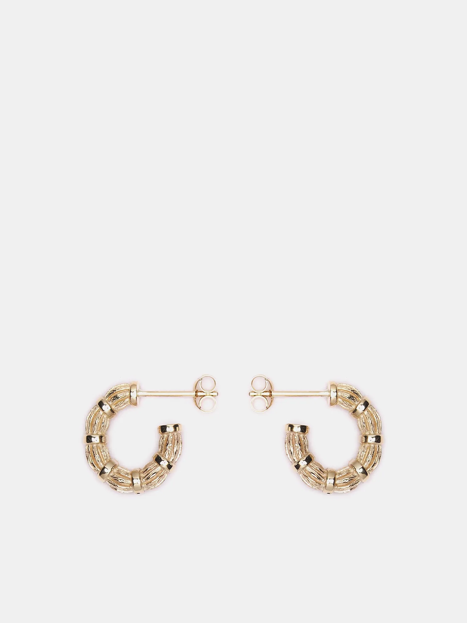 Bound Willow Hoop Earrings (WHOOPS1-GOLD) sold by lorenzo