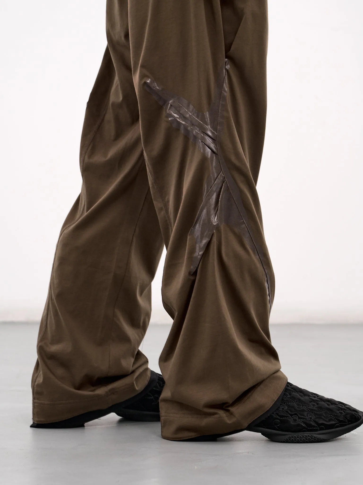 Alec K-Dart Jersey Trousers (T07-27-BROWN-BLACK-GREEN-STRIP) sold by lorenzo product image thumbnail 5