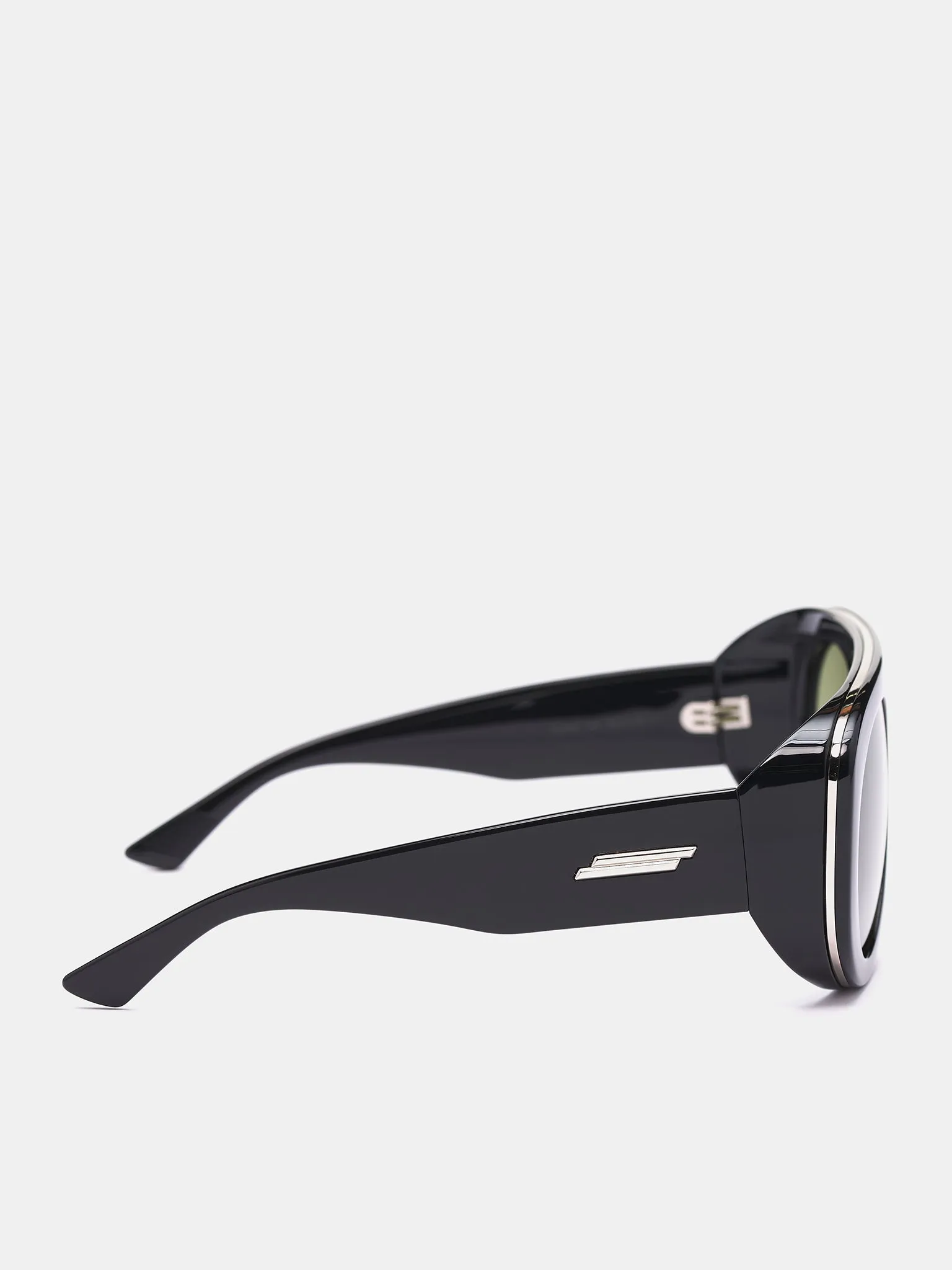 Osservatorio Aviator Sunglasses (821497VBL80-BLACK-GREEN) sold by lorenzo product image thumbnail 2