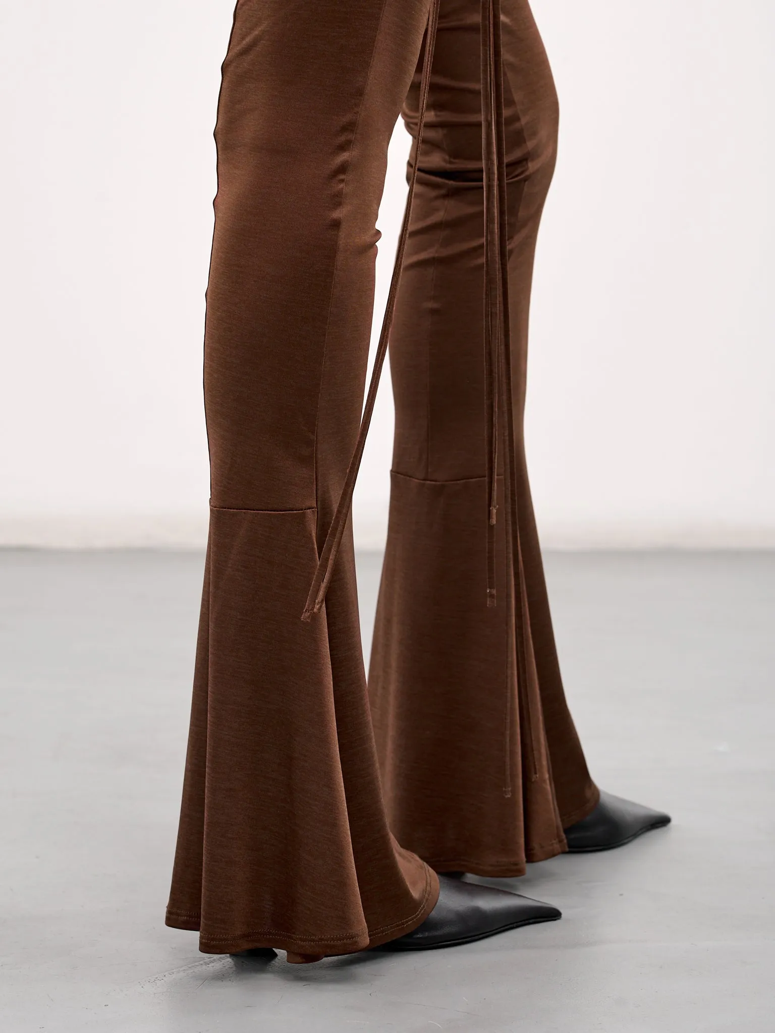 Ruched Flare Leggings (CUTR0BRB-BROWN-BURN) sold by lorenzo product image thumbnail 5