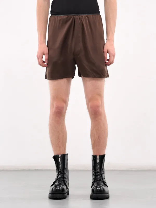 Silk Boxers (PAN-U-BOX-SIL-MUD) sold by lorenzo