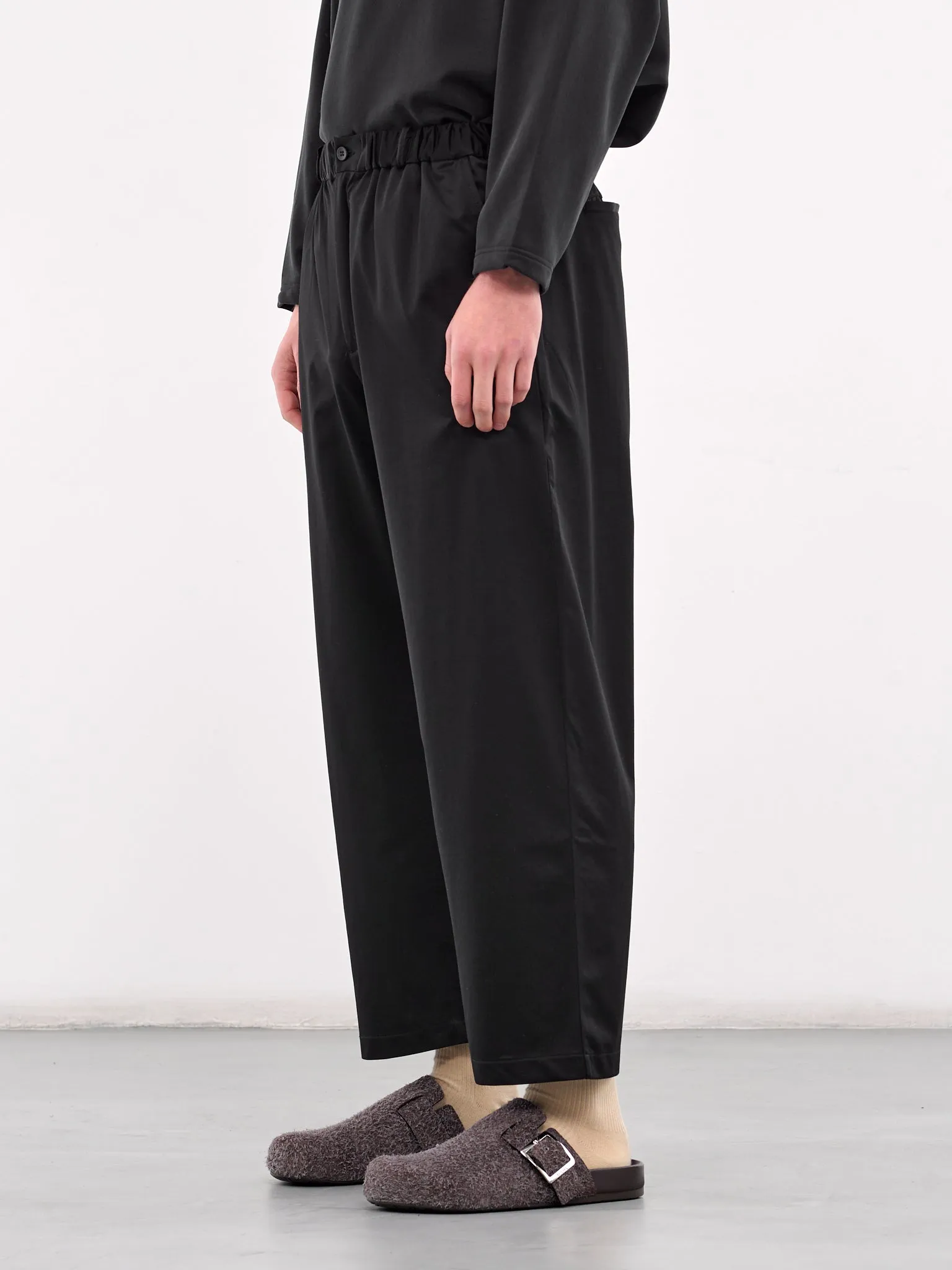 Elasticated Trousers (KM25S-021-BLACK) sold by lorenzo product image thumbnail 2