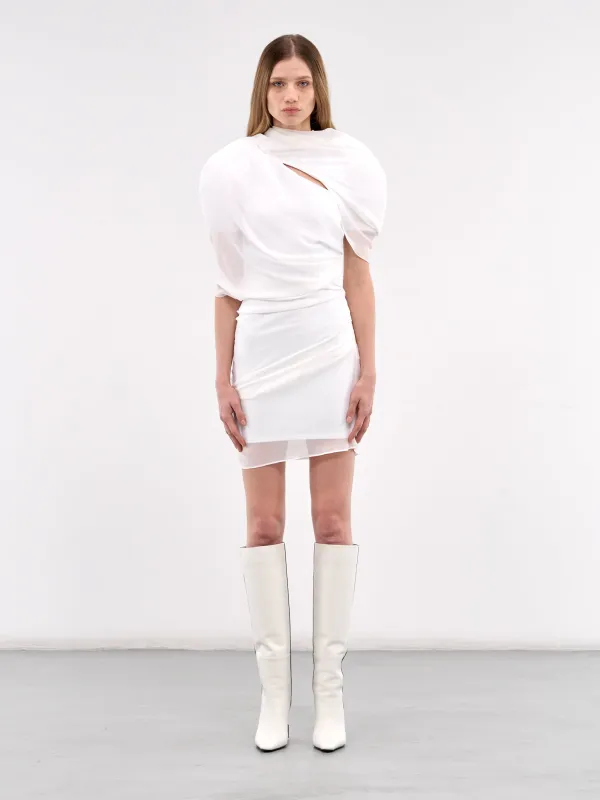The Castagna Dress (251DR130-1555-WHITE) made by Jacquemus