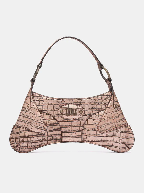 Razr Bag (RAZR0GEIC-BEIGE-CROC) sold by lorenzo