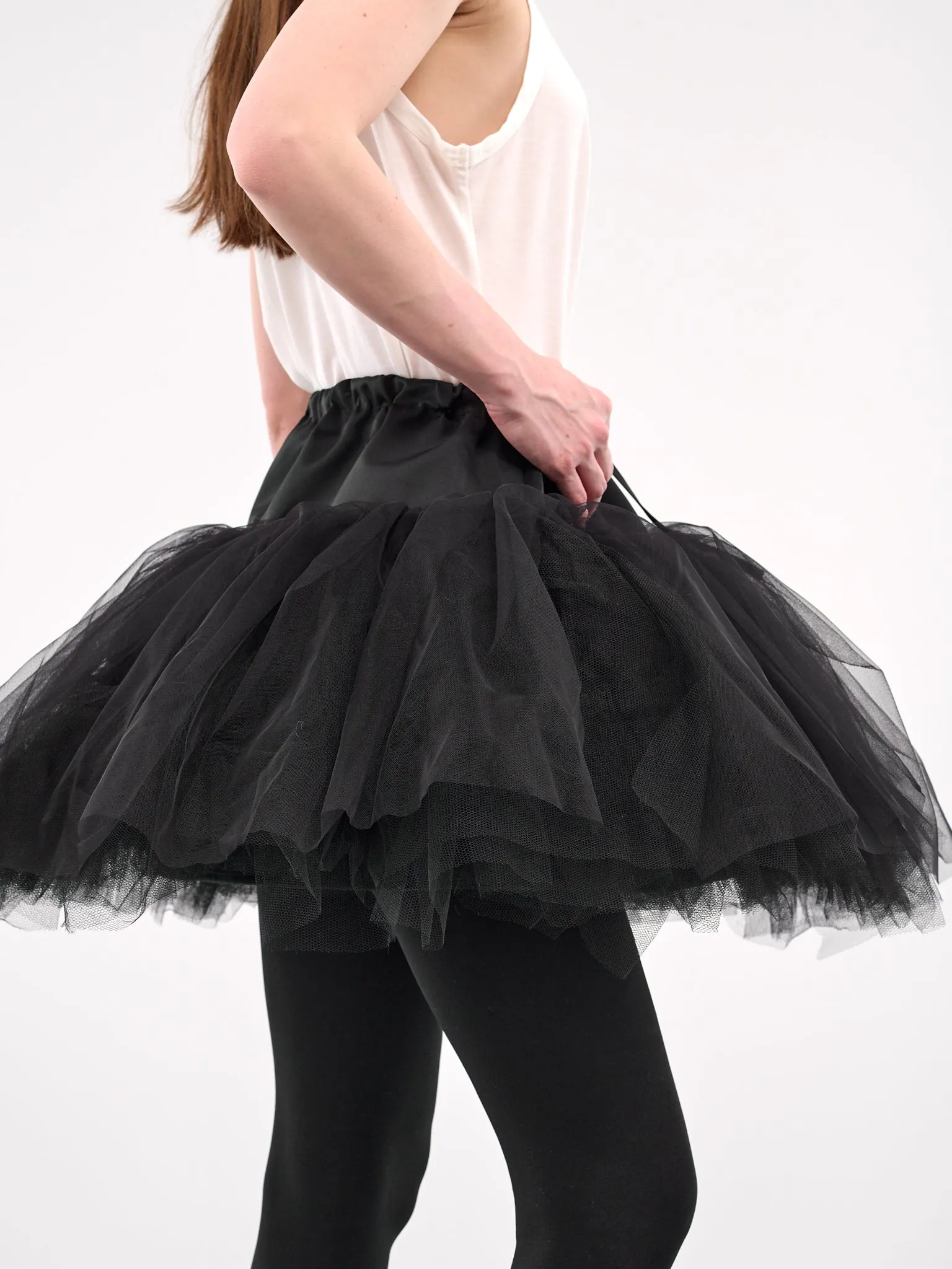 Elasticated Ballet Tutu Skirt (3139-0035-NET-BLACK) sold by lorenzo product image thumbnail 5