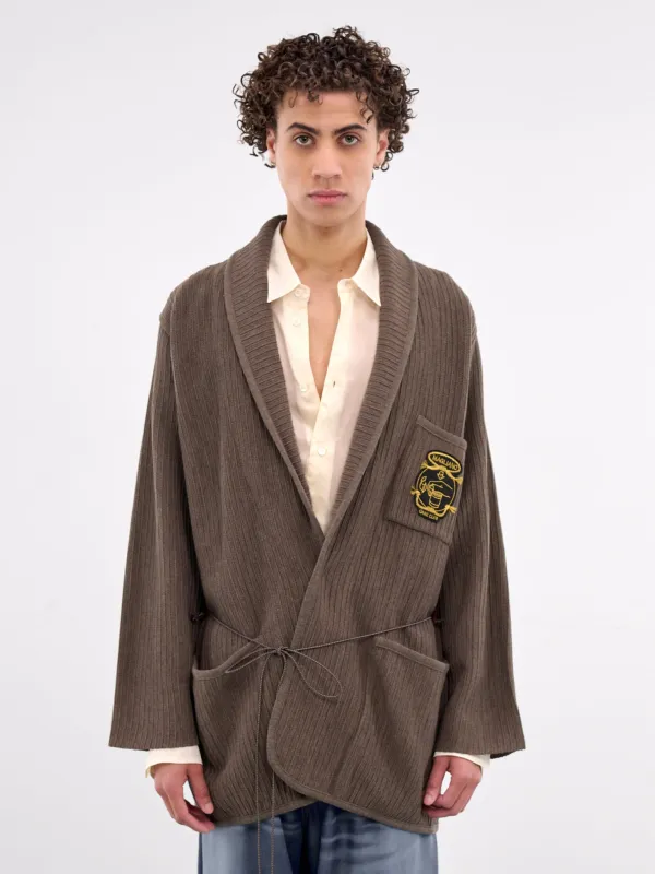 MTS Knit Jacket (T58306682-LU82-27-BROWN) sold by lorenzo