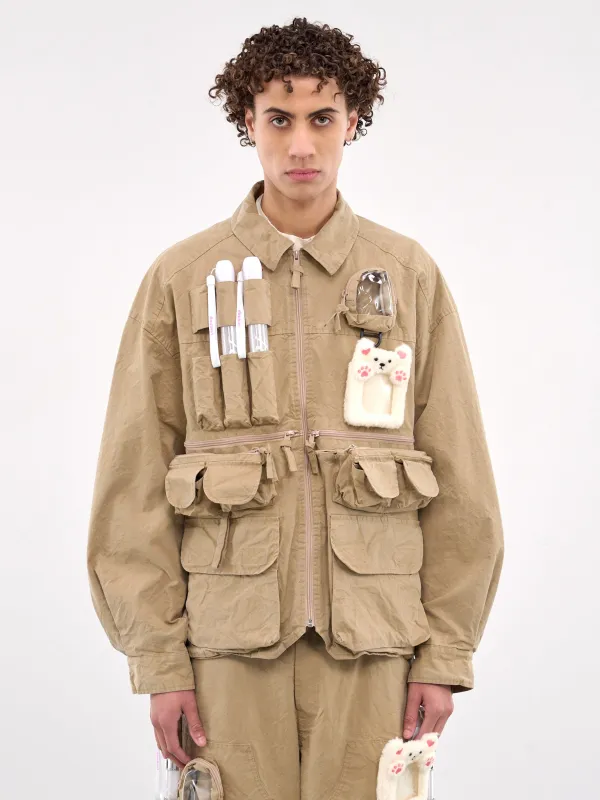 Oshi-Katsu Pocket Jacket (16BL217-BEIGE) made by Doublet