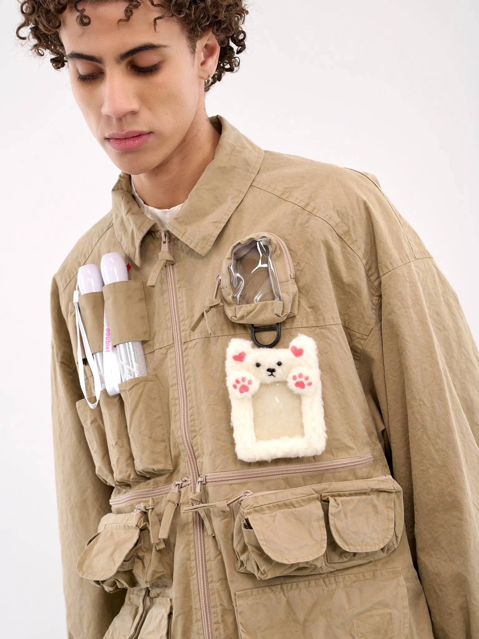 Oshi-Katsu Pocket Jacket (16BL217-BEIGE) sold by lorenzo product image thumbnail 4