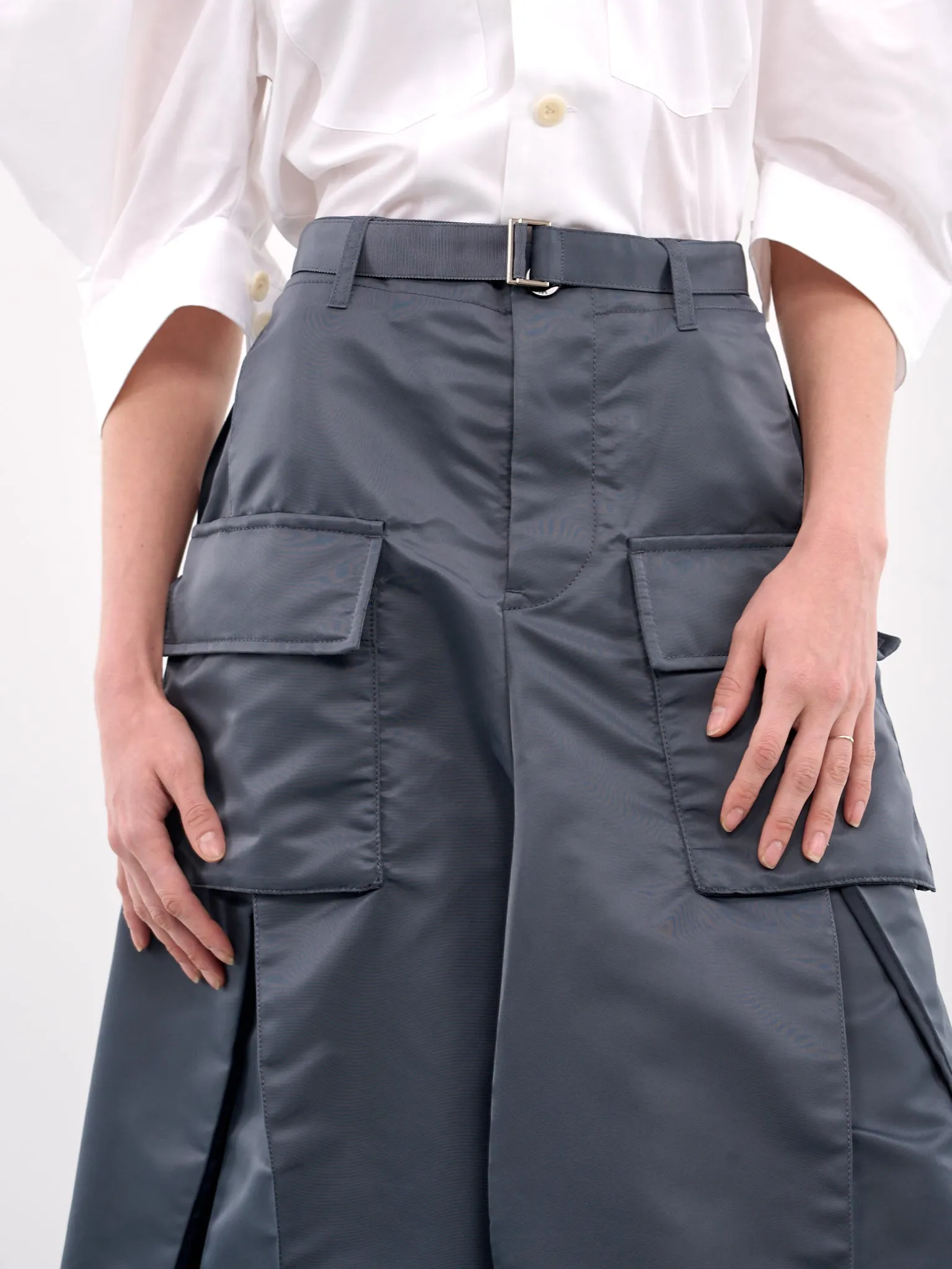 Nylon Twill Skirt (25-07678-375-BLUE-GRAY) sold by lorenzo product image thumbnail 4