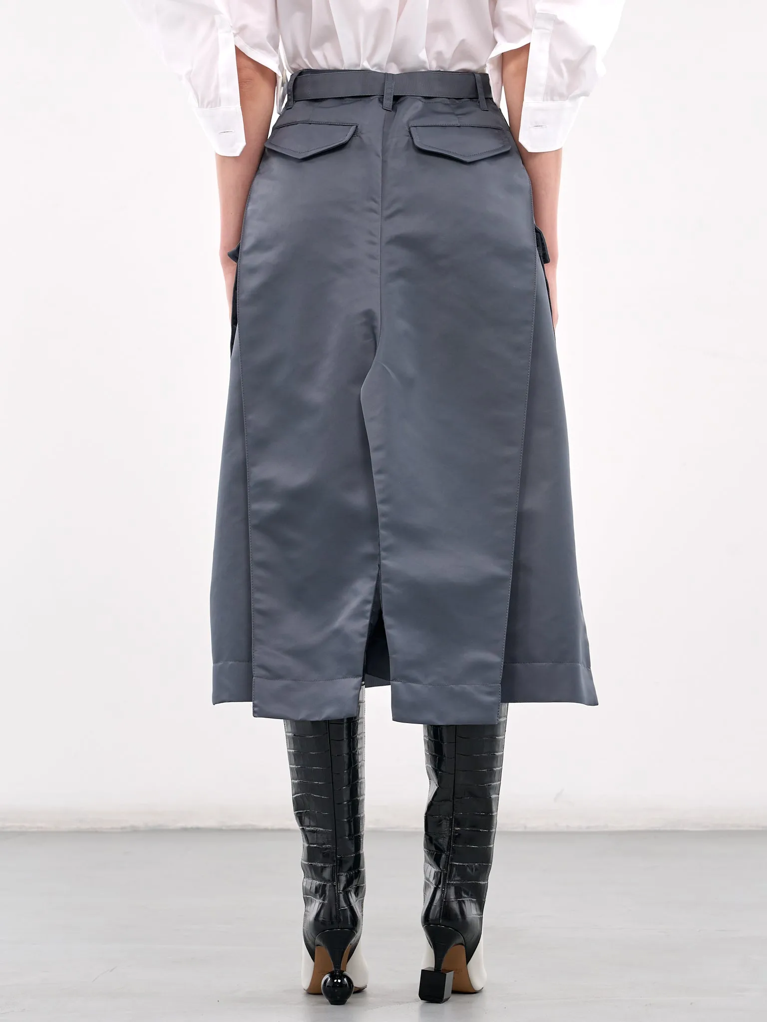 Nylon Twill Skirt (25-07678-375-BLUE-GRAY) sold by lorenzo product image thumbnail 3