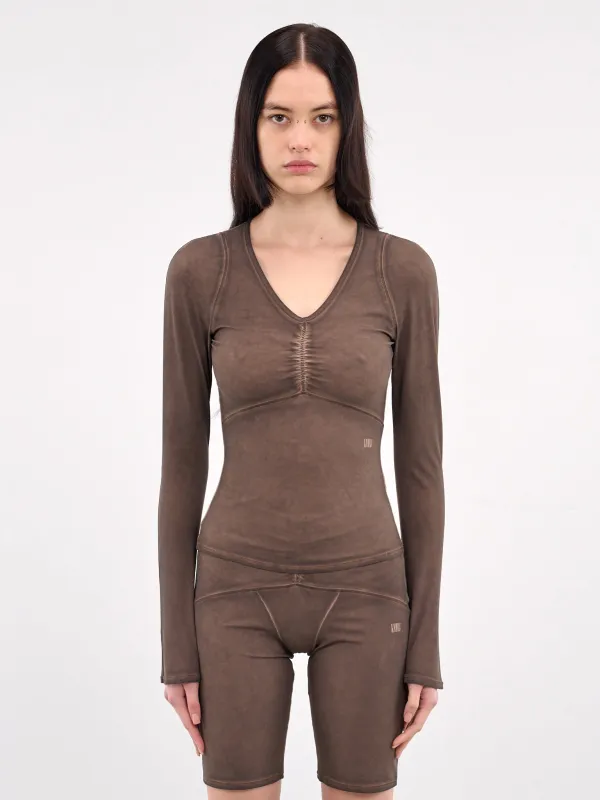 Ghost Top (GHOTO0BRO-BROWN) made by KNWLS