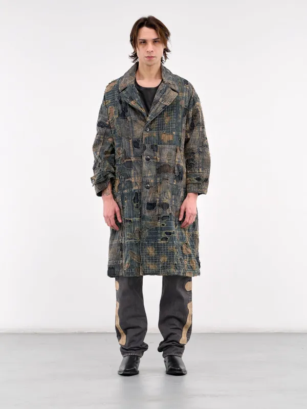 Boro Cavalier Coat (K2412LJ155-INDIGO) sold by lorenzo