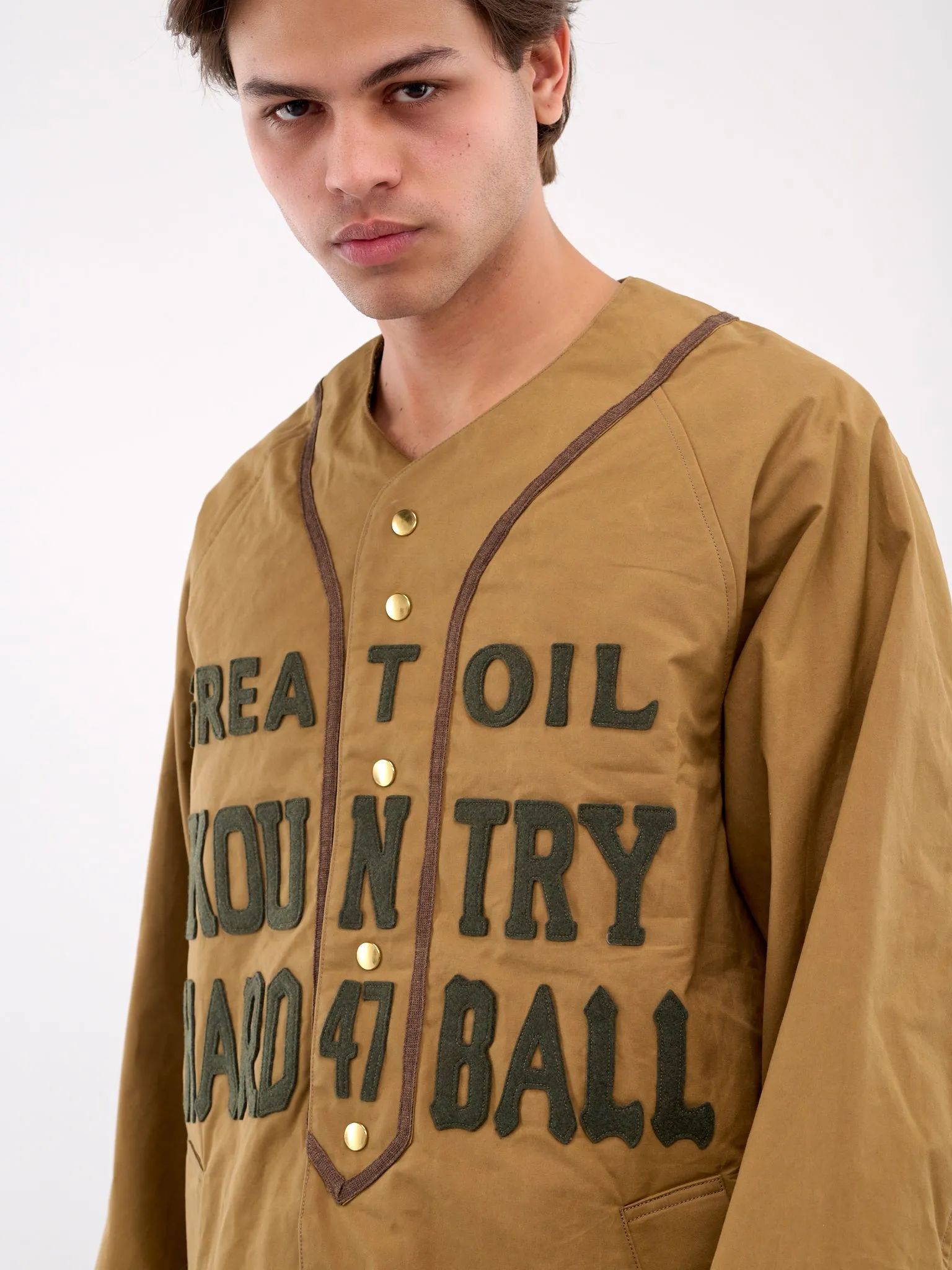 Baseball Blouson (K2409LJ027-BEIGE) sold by lorenzo product image thumbnail 5