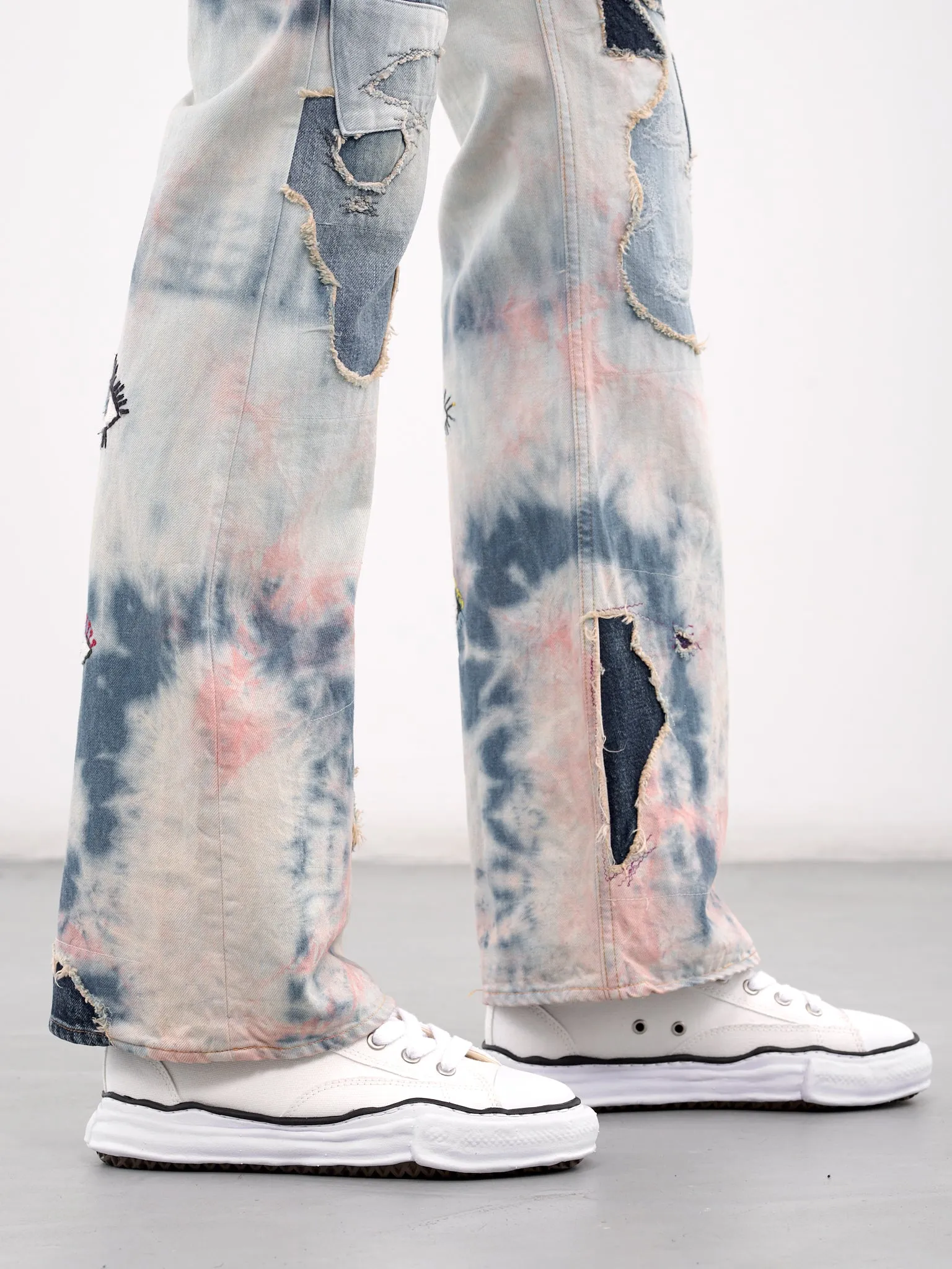Crazy Dixie Remake Flare Jeans (K2410LP096-INDIGO-PINK) sold by lorenzo product image thumbnail 4
