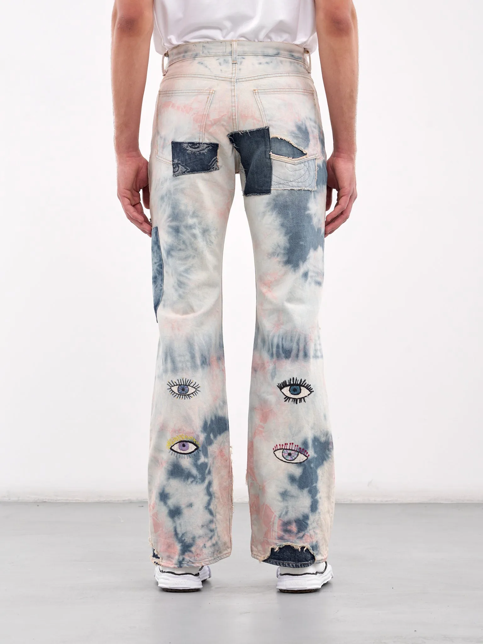 Crazy Dixie Remake Flare Jeans (K2410LP096-INDIGO-PINK) sold by lorenzo product image thumbnail 3