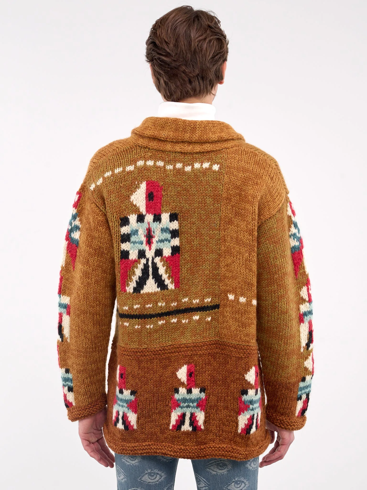 Santo Domingo Cowichan Cardigan (K2412KN152-GOLD) sold by lorenzo product image thumbnail 3
