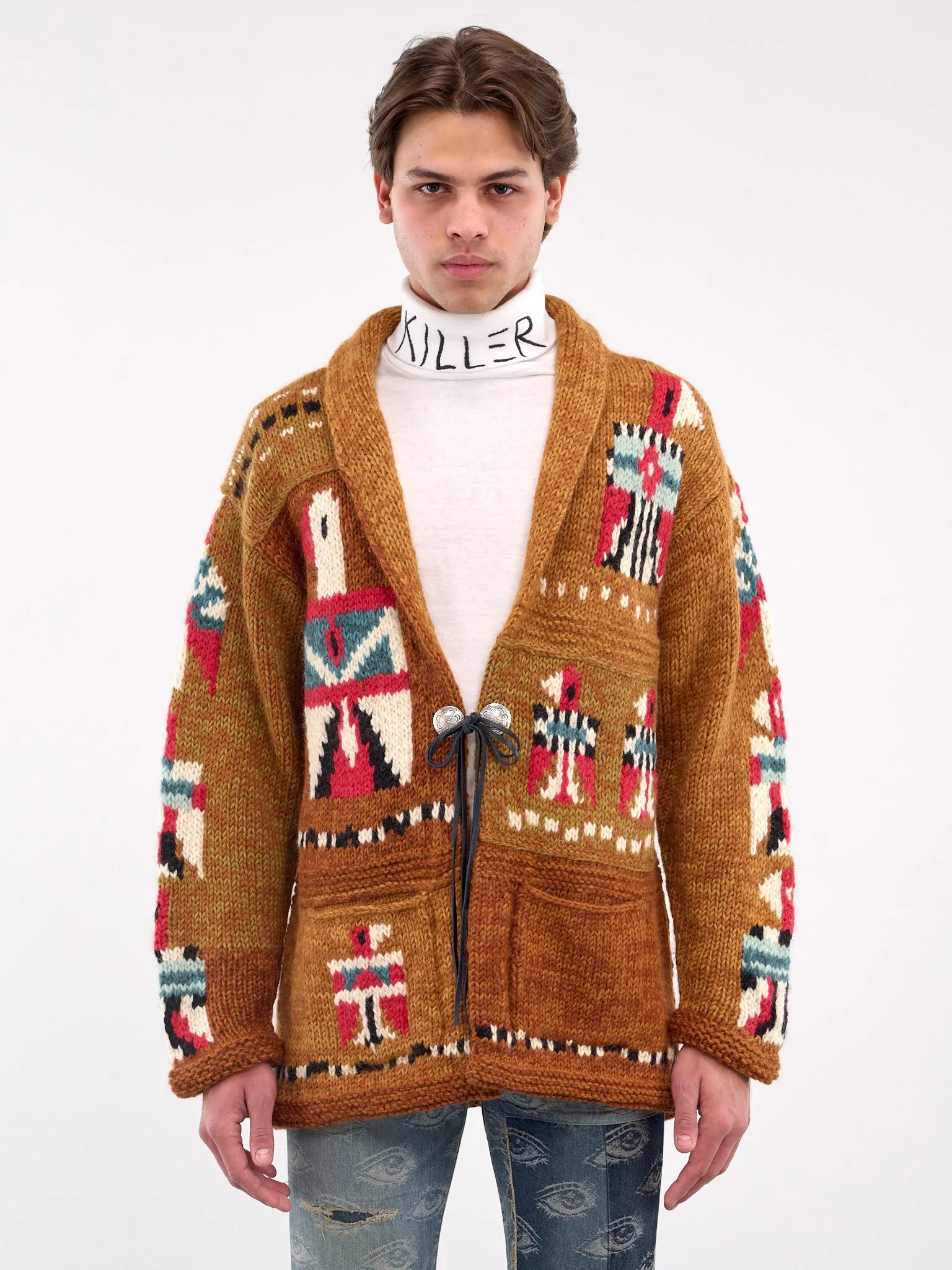 Santo Domingo Cowichan Cardigan (K2412KN152-GOLD) sold by lorenzo